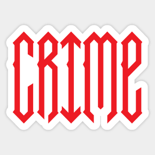 Crime Sticker